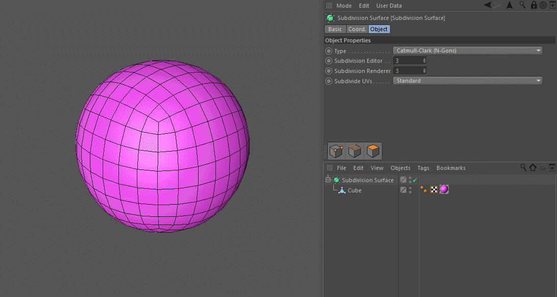 Modeling Tips in Cinema 4D subdiv weighting.gif