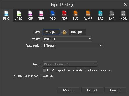 affinity photo effects panel not seen