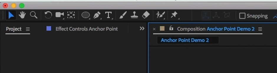 Select the Pan Behind Tool in After Effects.gif