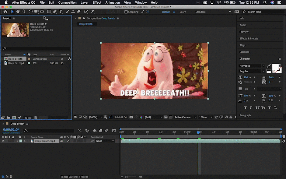 First Option to Emport AE Media to Media Encoder.gif