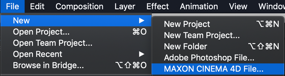 how to use after affects maxon cinema 4d lite