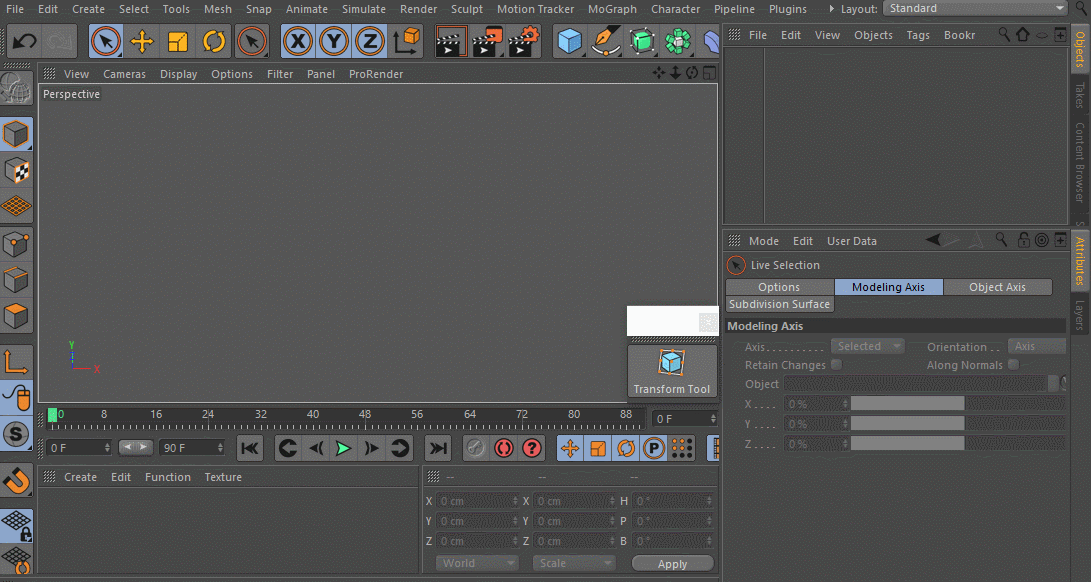 Modeling Tips in Cinema 4D - Transform tool.gif