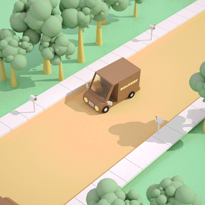 Why you can't see your objects in Cinema 4D - delivery truck.gif