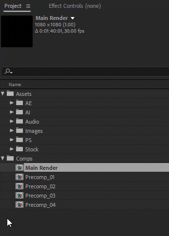08_Using Adobe Media Encoder as a remote render farm for Adobe After Effects_comp_to_root.gif